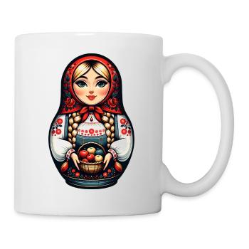 Matriochka en russe Matriochka Poupée Russe - Mug blanc - blanc - Droite