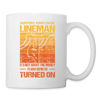Dons pour technicien en électronique et électricien - Mug blanc - blanc - Droite