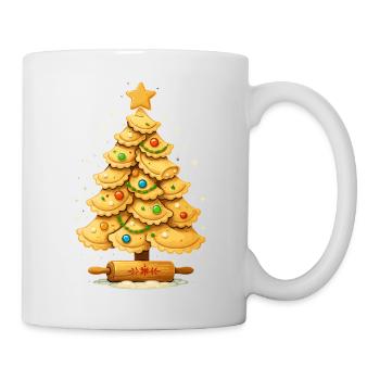 Pierogi Christmas Tree Polish Christmas - Mug - white - Right