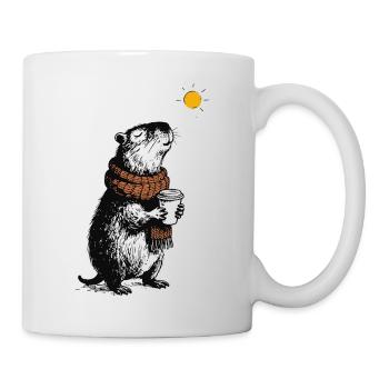 Ambiances hivernales de Capybara - Mug blanc - blanc - Droite
