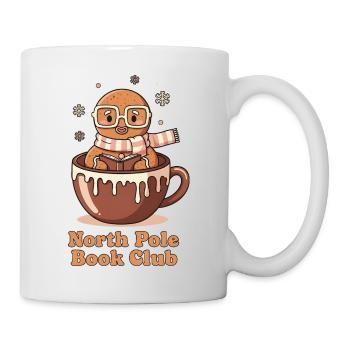 Nordpol Buch Club Kaffee Schokolade Lebkuchen - Tasse - Weiß - Rechts