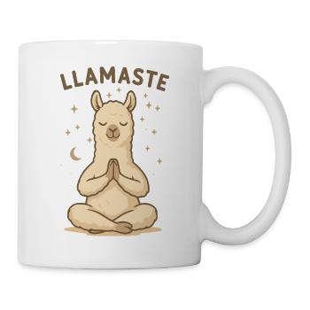 Llamaste – Yoga Lama - Tasse - Weiß - Rechts