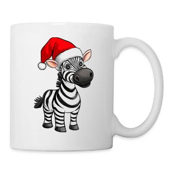 Noël des zèbres - Mug blanc - blanc - Droite
