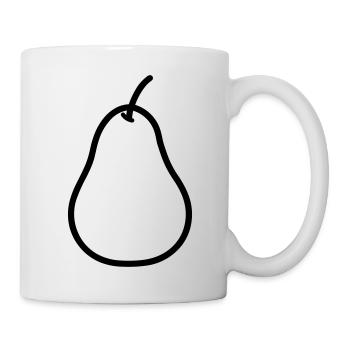 Birne - Tasse - Weiß - Rechts
