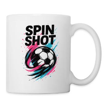 Handball Spin Shot, Trick Shot, Goal Throwing Art - Mug - white - Right