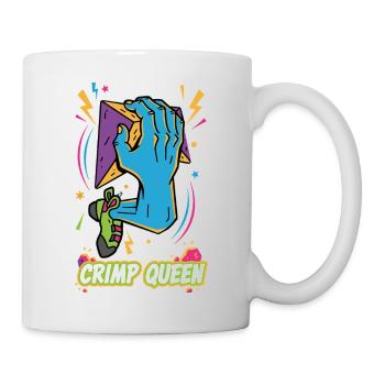Crimp Queen Rock Climbing Bouldering Fun - Mug - white - Right
