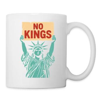 No Kings Patriotic Anti-Monarchy Liberty USA - Mug blanc - blanc - Droite