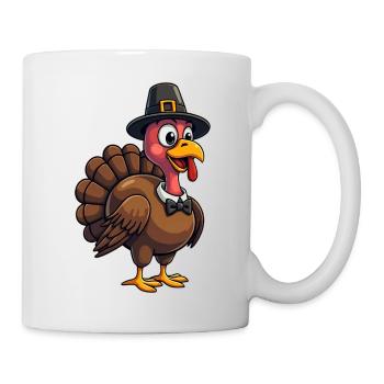 Thanksgiving Drôle Dinde de Thanksgiving - Mug blanc - blanc - Droite