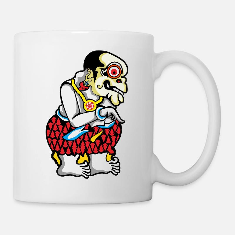 Tiki Skelett Hula Hawaii - Tasse - Weiß