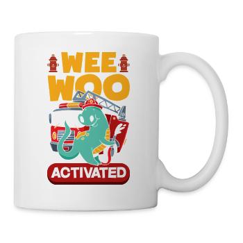 Wee Woo Squad Fire Tiny Feuerwehrmann - Tasse - Weiß - Rechts