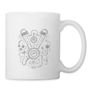 Steampunk Motor Heart - Mug - white - Right