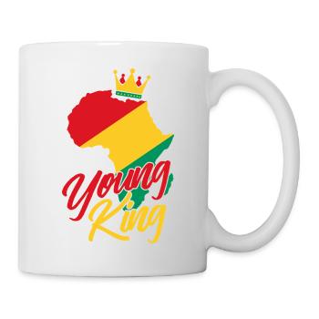 Young King – Histoire Noire Fierté de la mélanine - Mug blanc - blanc - Droite