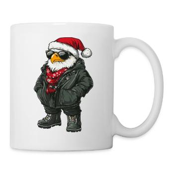 Adler Weihnachten Winter - Tasse - Weiß - Rechts