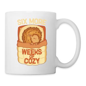 Igel Tag Hedgehog Day Six semaines de plus de chaleur - Mug blanc - blanc - Droite