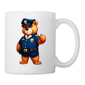 Ours de la Police - Mug blanc - blanc - Droite