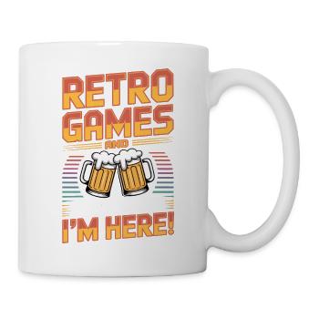 Retro Games Beer - Émulation - Console Old School - Mug blanc - blanc - Droite
