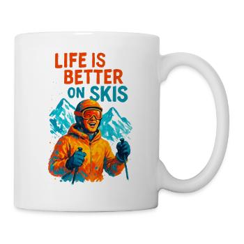 Life is Better at Ski Montagne Sport - Mug - white - Right