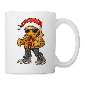 Qualle Weihnachten Winter - Tasse - Weiß - Rechts