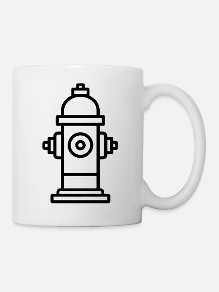 Hydrant - Tasse - Weiß