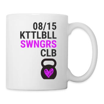 Kettlebell Heart Swingers 08/15 - Mug - white - Right