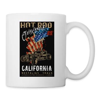 Hot Rod California Nostalgia Print - Mug blanc - blanc - Droite