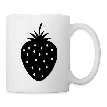 Erdbeere - Tasse - Weiß - Rechts