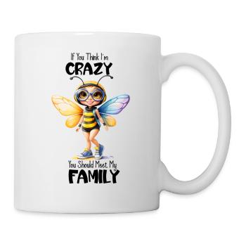Regenbogenflügel-Bienenmädchen - Tasse - Weiß - Rechts