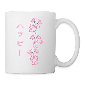 KawaiiDOGGOS – Luv "Happy"-Druck - Tasse - Weiß - Rechts