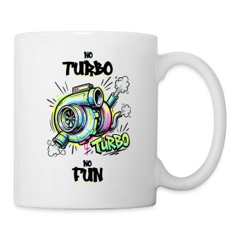 Pas de turbo, pas de plaisir. - Mug blanc - blanc - Droite