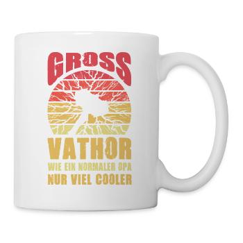 Wikinger Nordmann Wie Ein Normale Opa - Tasse - Weiß - Rechts
