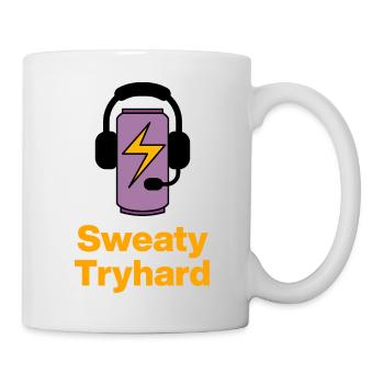 Sweaty Tryhard Energy Mode, Energy Drink, Gamer - Mug - white - Right