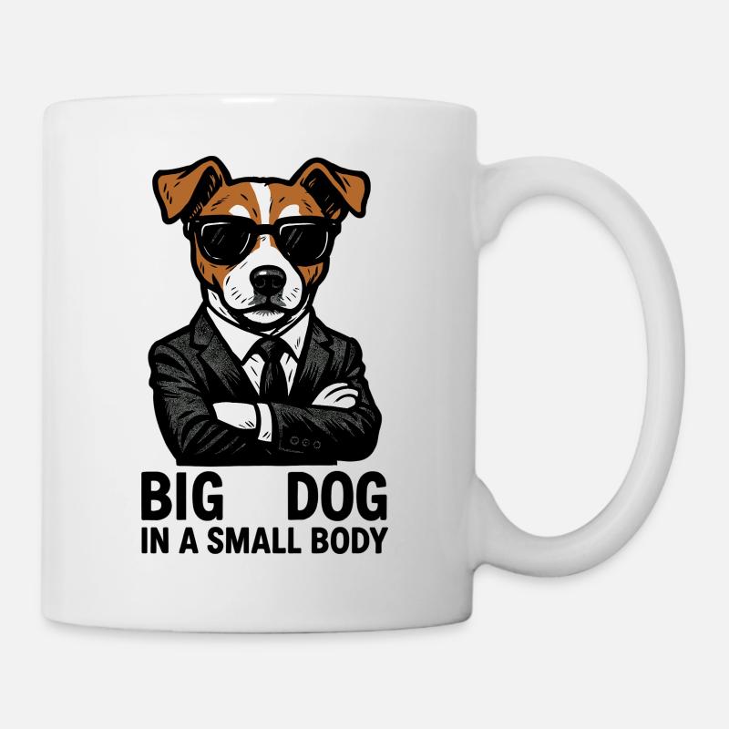 Jack Russell Terrier Anzug Chef Hund Geschenk - Tasse - Weiß