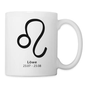 Löwe Lion Sternzeichen Symbol 23.07–23.08 - Tasse - Weiß - Rechts