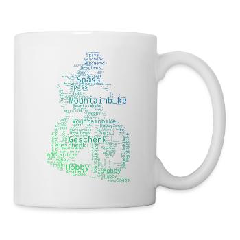 A must-have for real mountain biking - Mug - white - Right
