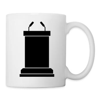 Étape du podium - Mug blanc - blanc - Droite