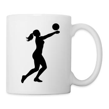 Volleyball Silhouette - Mug - white - Right