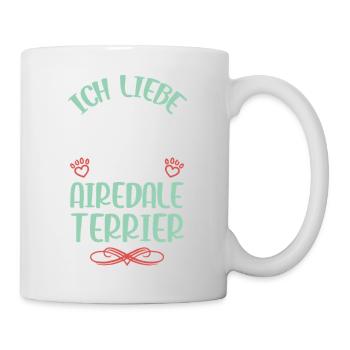 J’adore mon Airedale Terrier - Mug blanc - blanc - Droite