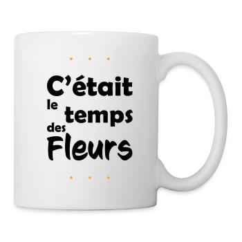 It was flower time - Mug - white - Right