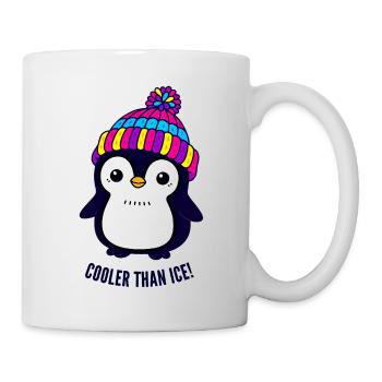 Penguin in the Colorful Hat - Mug - white - Right