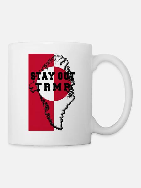 Grönland Stay Out TRMP - Tasse - Weiß