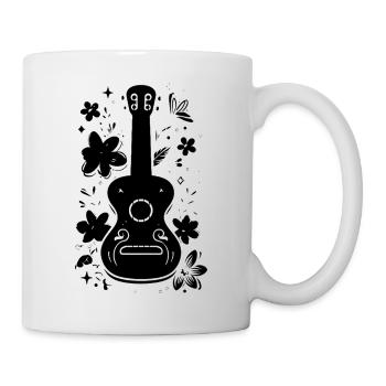 Ukulele Skizze - Tasse - Weiß - Rechts