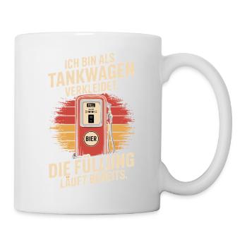 Carnival Disguised as a Tanker Truck Bachelor Party Costume Beer - Mug - white - Right