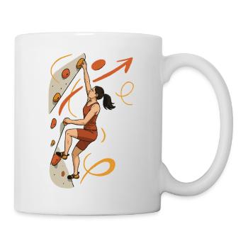 Femmes chemises de boulder – Femme graphique de motivation - Mug blanc - blanc - Droite