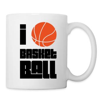 I Love Basketball - Mug - white - Right