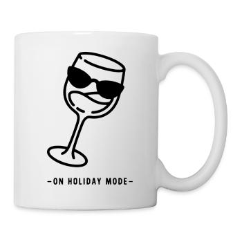 On Holiday Mode – Summer Holiday Design - Mug - white - Right