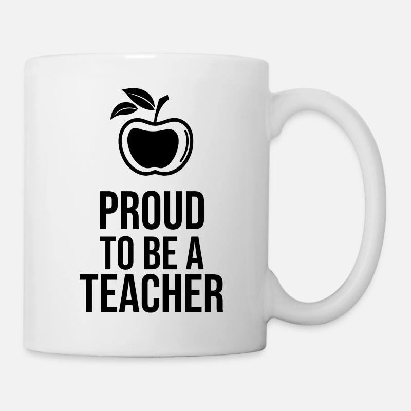 Proud to be a Teacher - Minimalist Line Art Icon - Mug - white