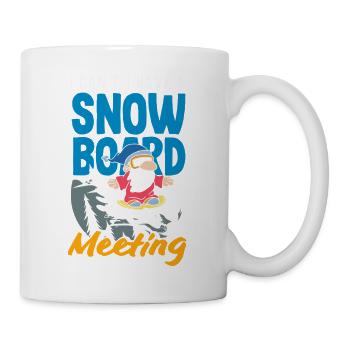 Snowboarding Snowboard Meeting Chairlift - Mug - white - Right