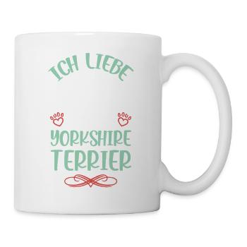 Ich liebe meinen Yorkshire Terrier - Tasse - Weiß - Rechts