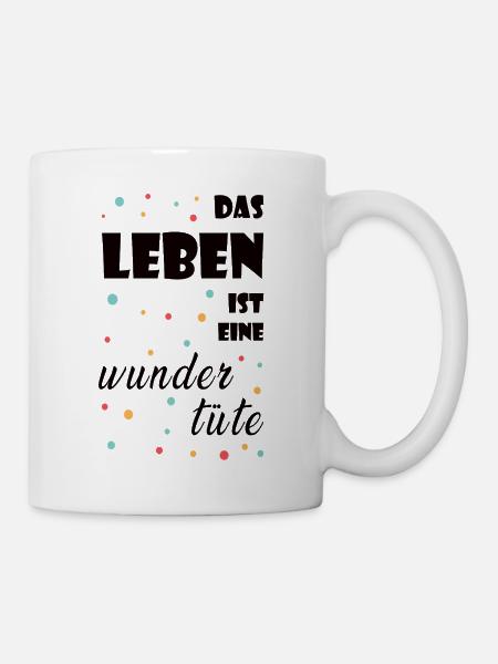 Das Leben ist eine Wundertüte - Tasse - Weiß