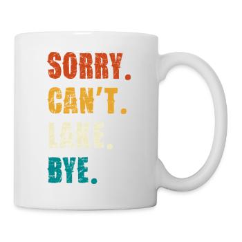 Sorry Can't Lake Bye — Distressed Retro - Mug - white - Right